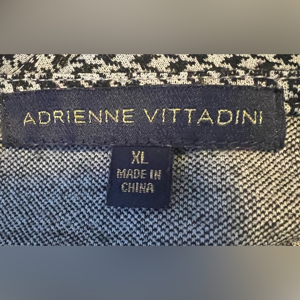 Adrienne Vittadini Houndstooth XL Dress - Picture 4 of 5